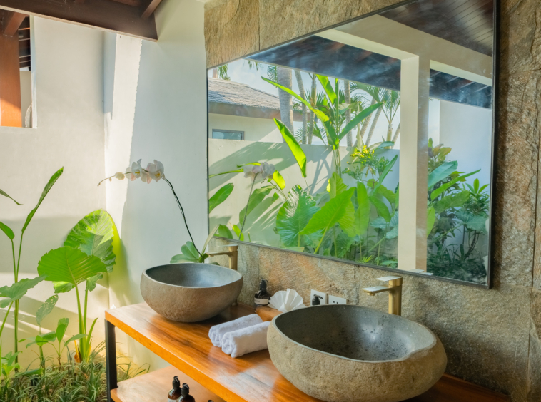 open bathroom
