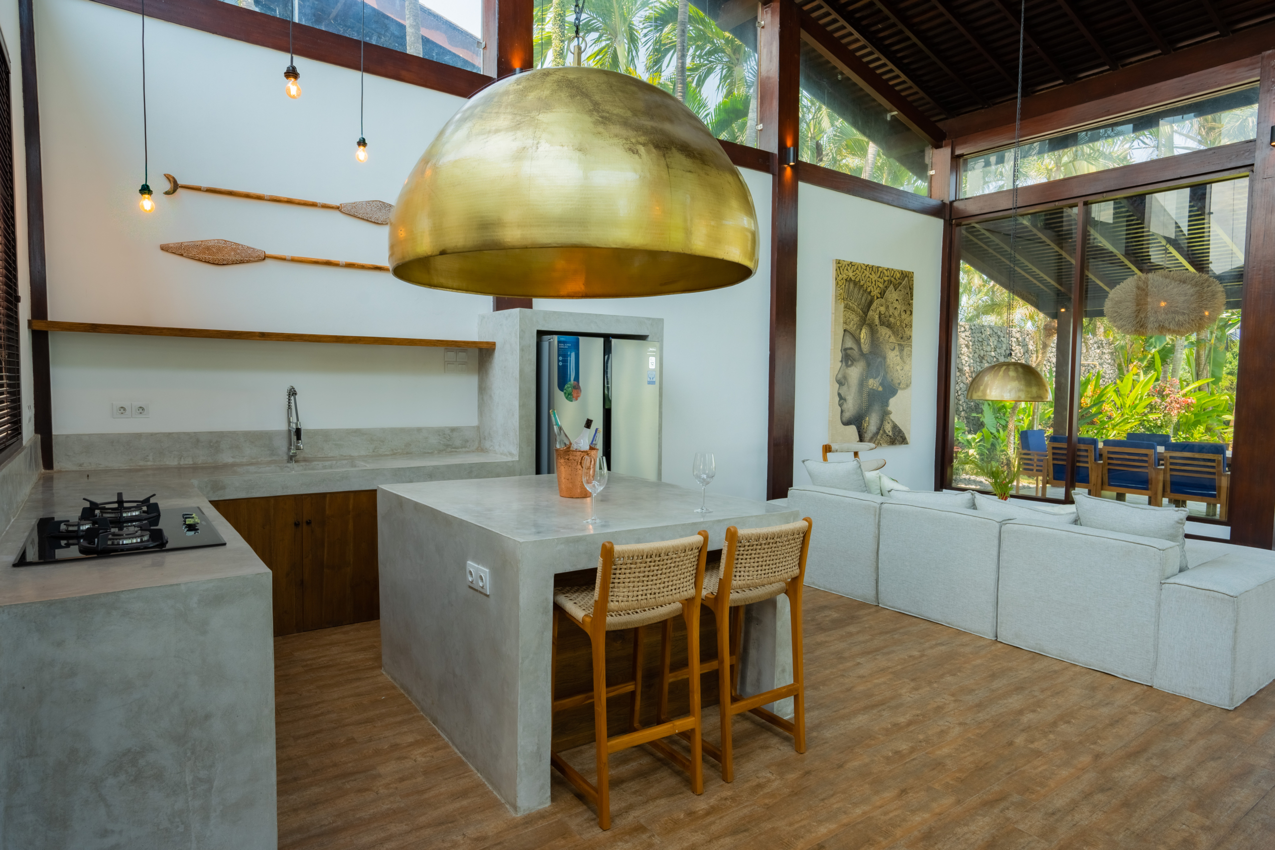 fully equipped kitchen in the 8 bedroom villa for sale in Bali