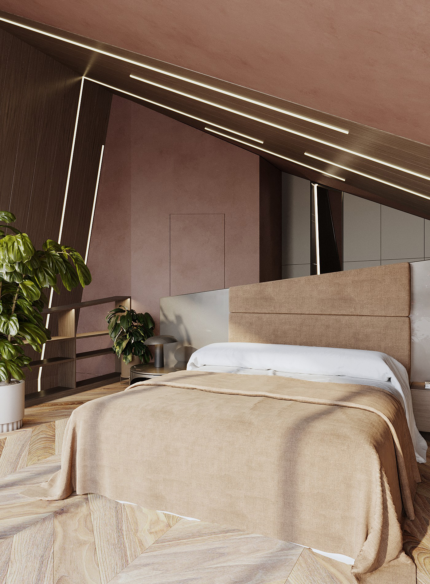 1 of the 3 bedrooms