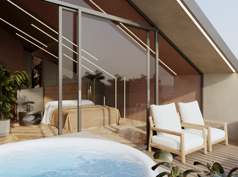 Ensuite bedroom yes with jacuzzi also