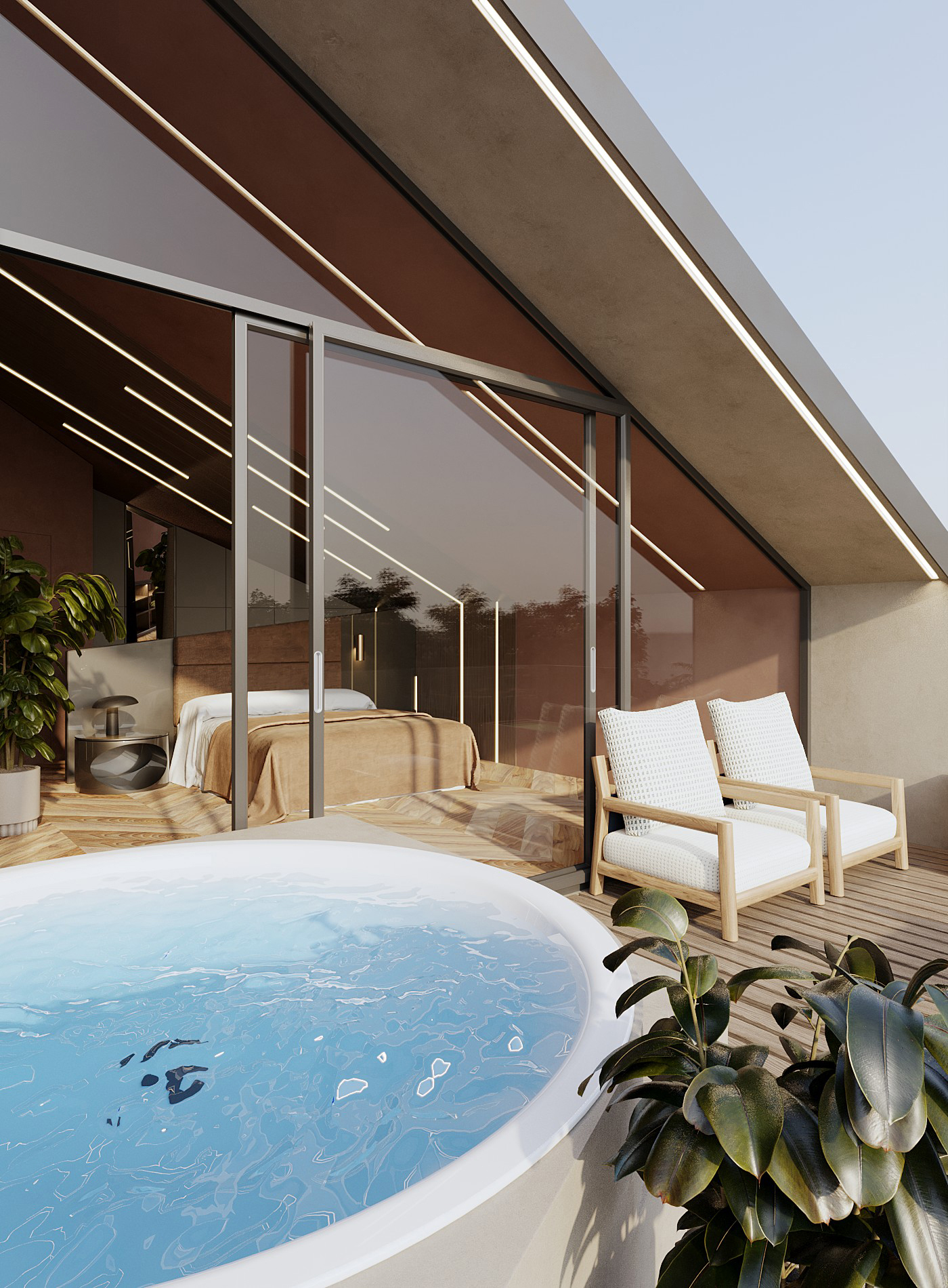 Ensuite bedroom yes with jacuzzi also