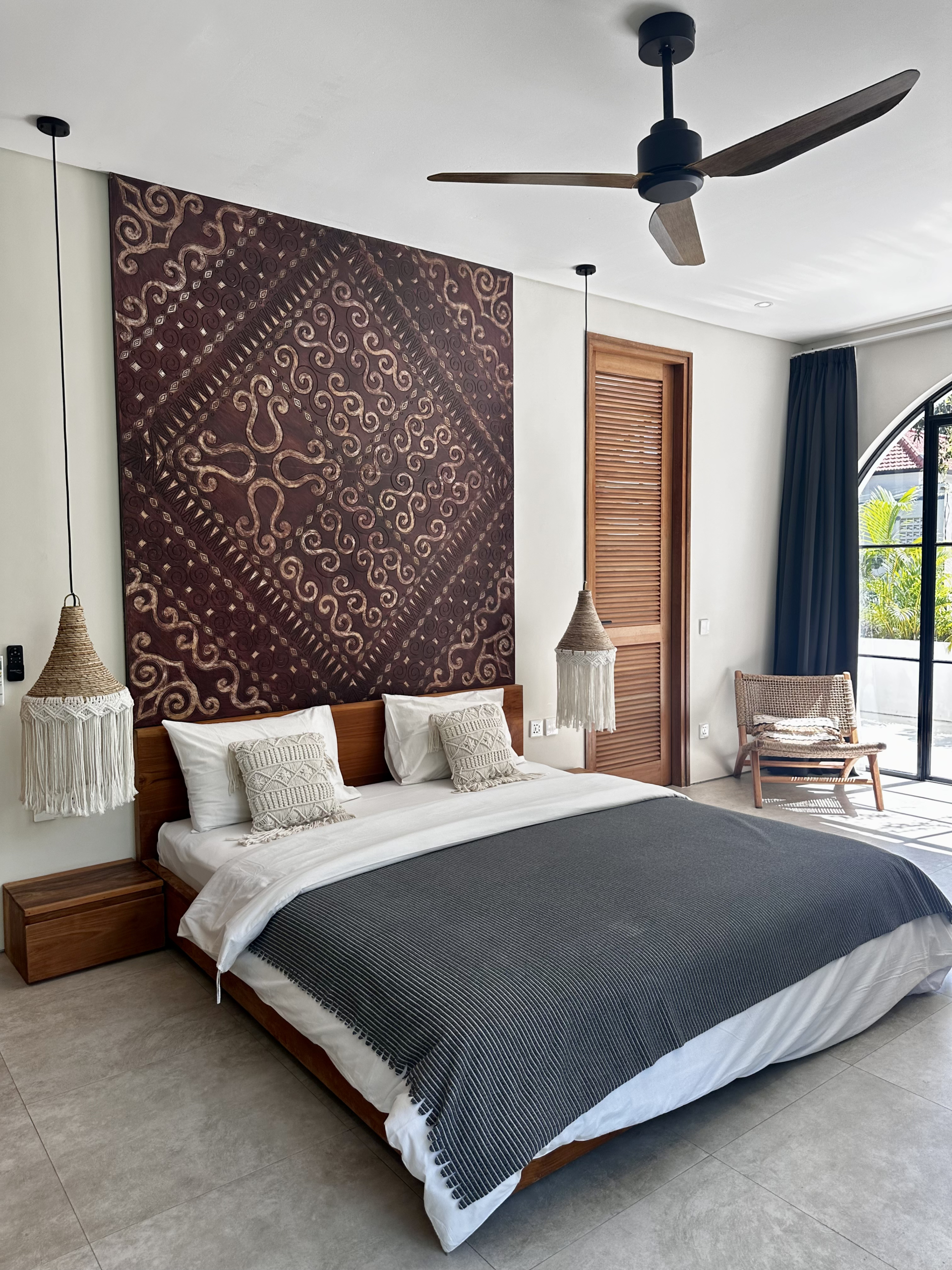 luxurious bedroom with ensuite bathroom
