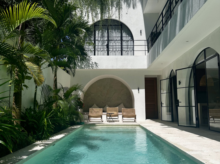 All the guest can swim in this big swimming pool