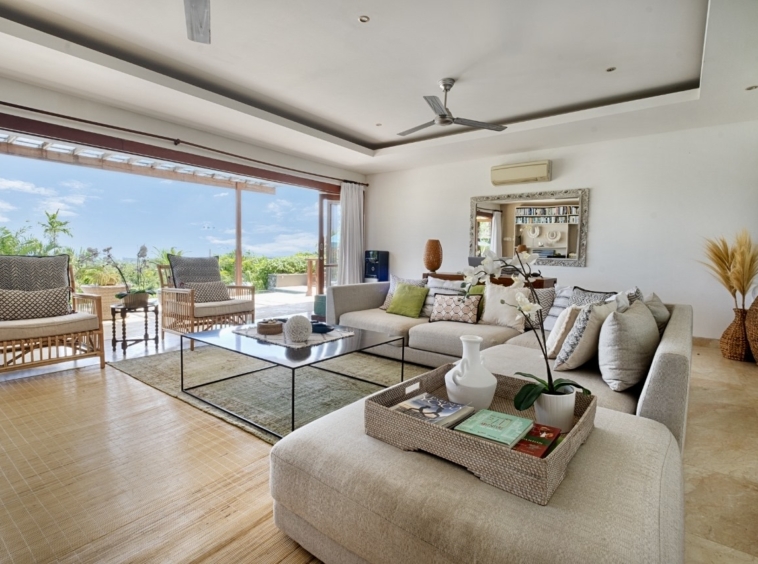 enclosed or open living room at your convenience