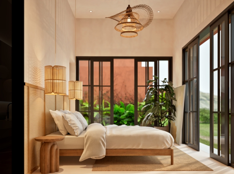 Second bedroom open to the outdoors, providing serenity