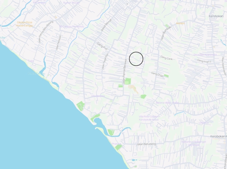 location of land for sale Umalas Bali freehold