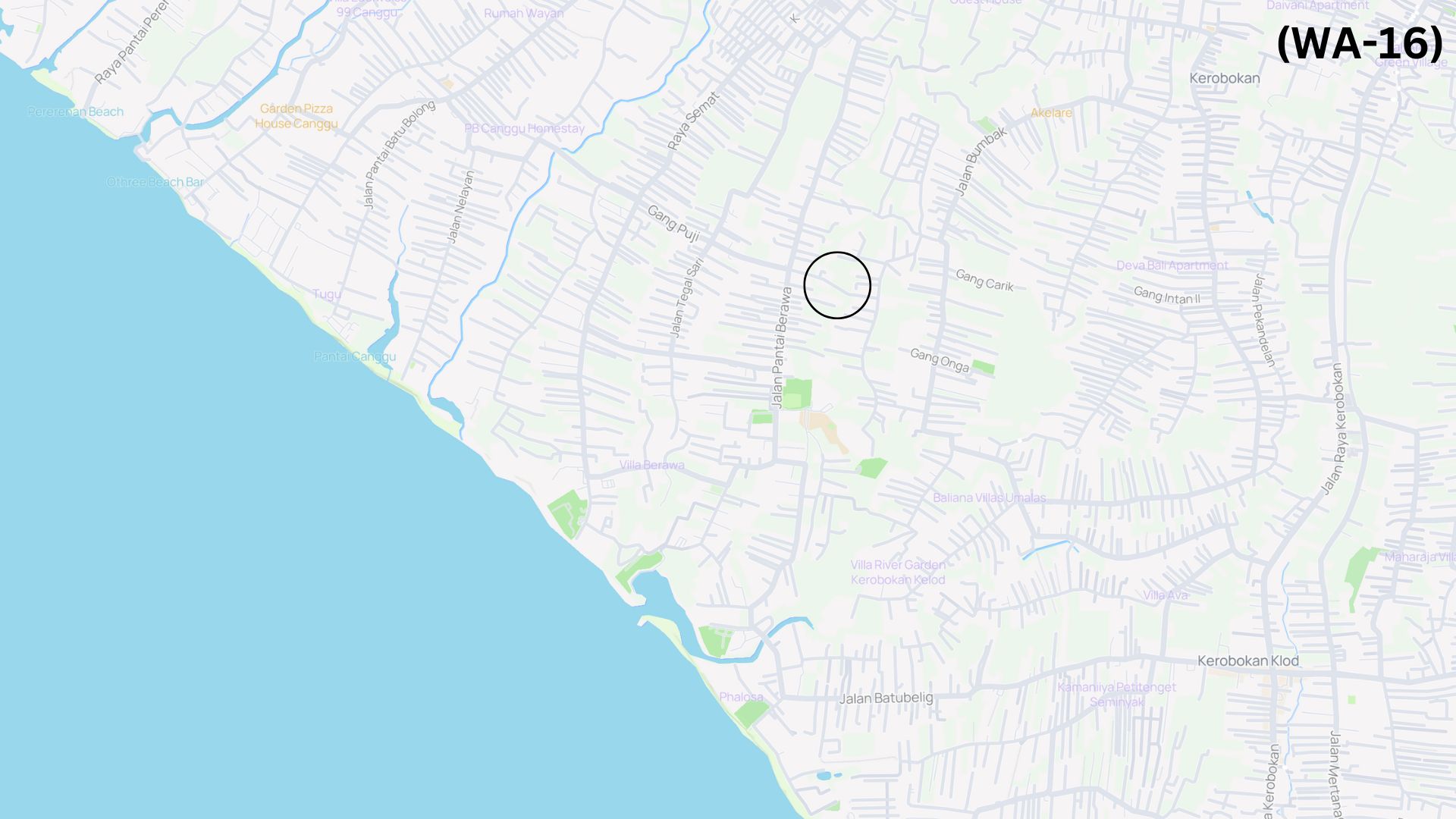 location of land for sale Umalas Bali freehold