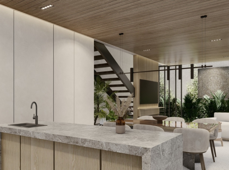 bar style kitchen