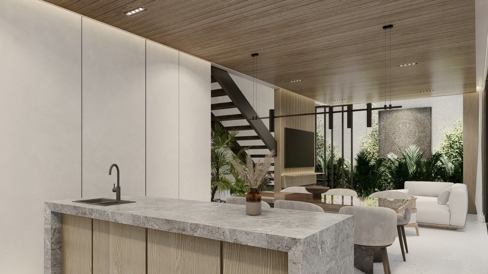 bar style kitchen