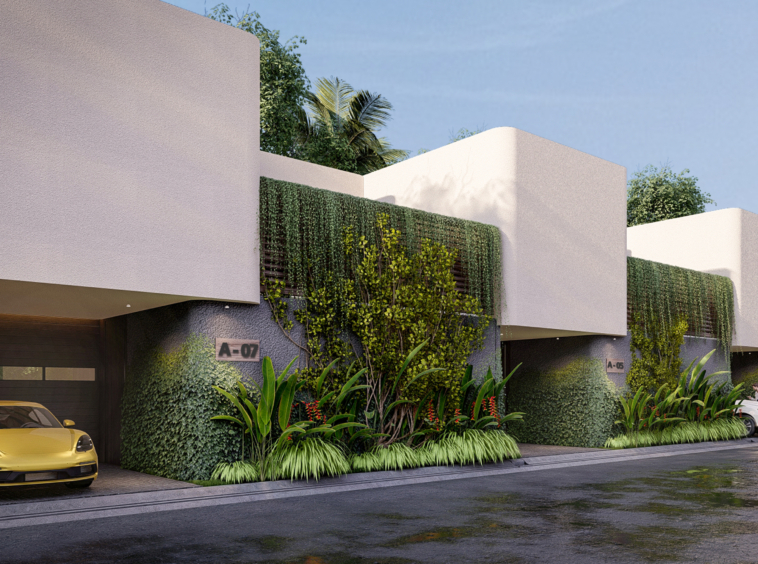 Luxirious villa complex for sale/ here is the entrance