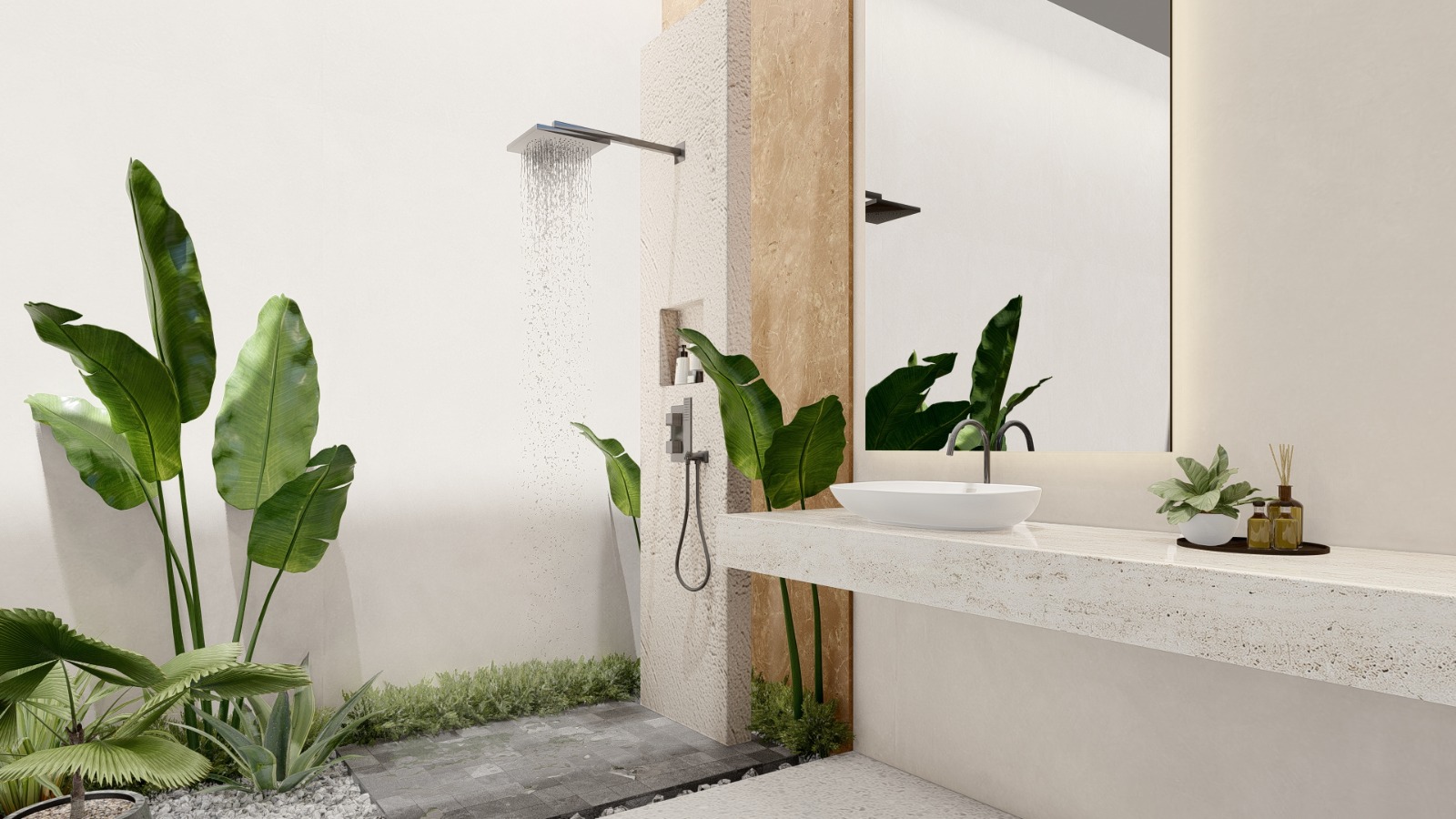 enjoy showering in this luxurious ensuite bathroom