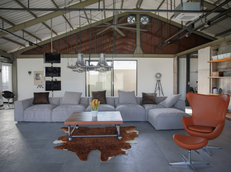 stunning living room with 4 meters fan