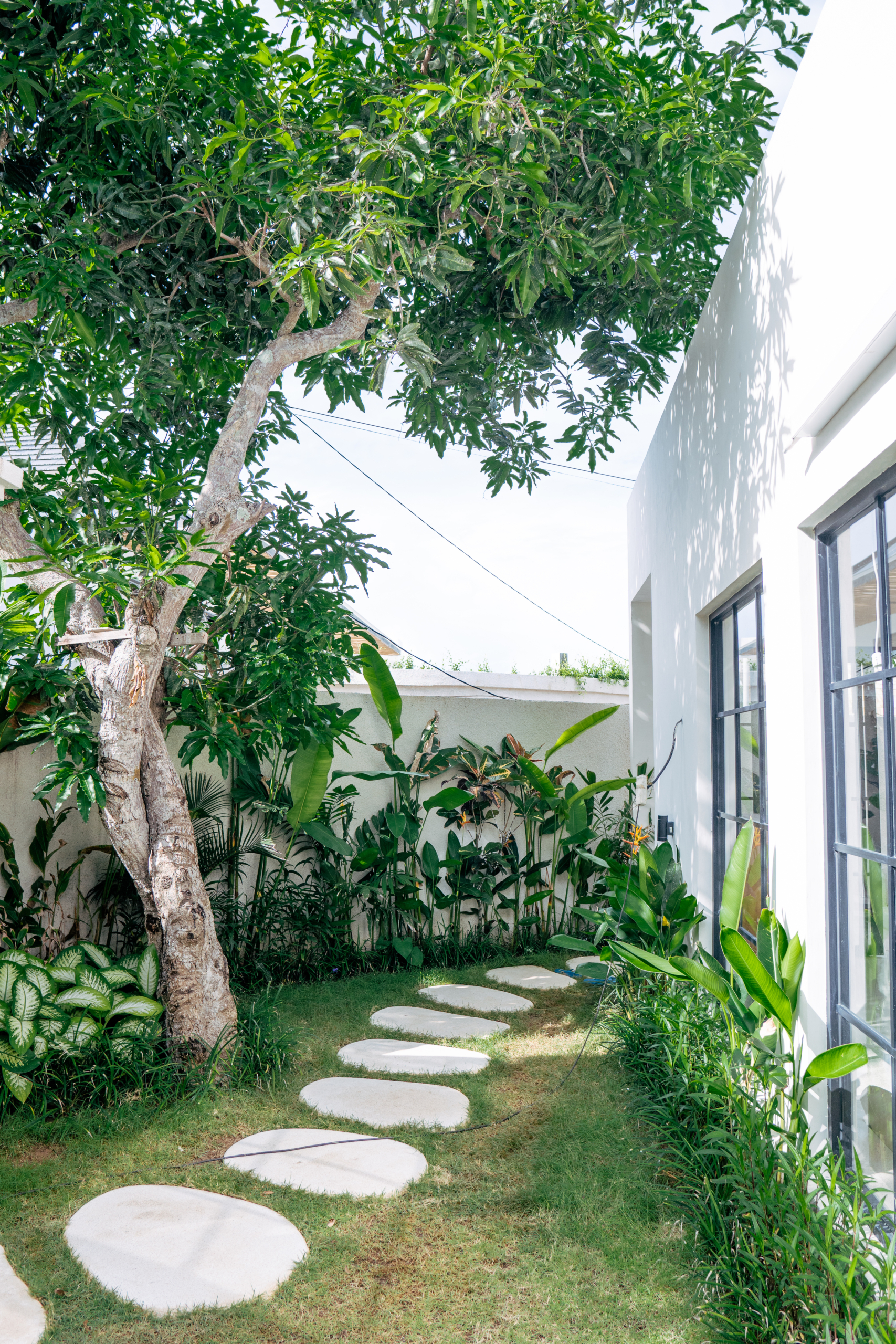 walk throw your garden to enter your villa