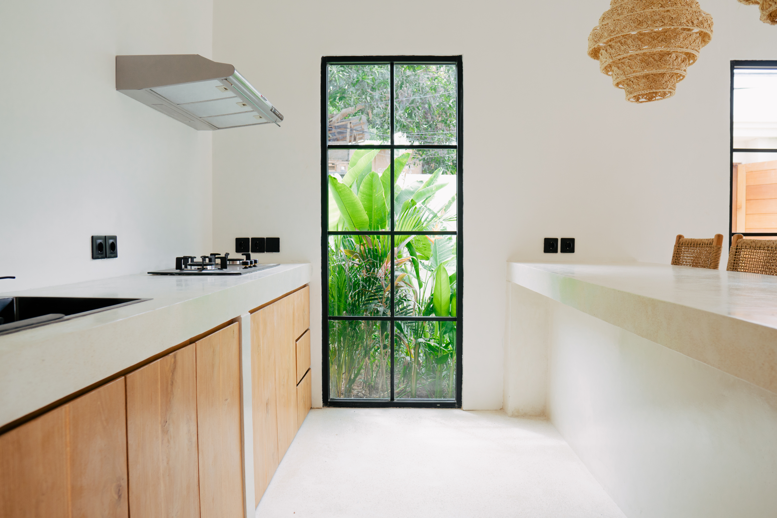kitchen with lot of light of Bali