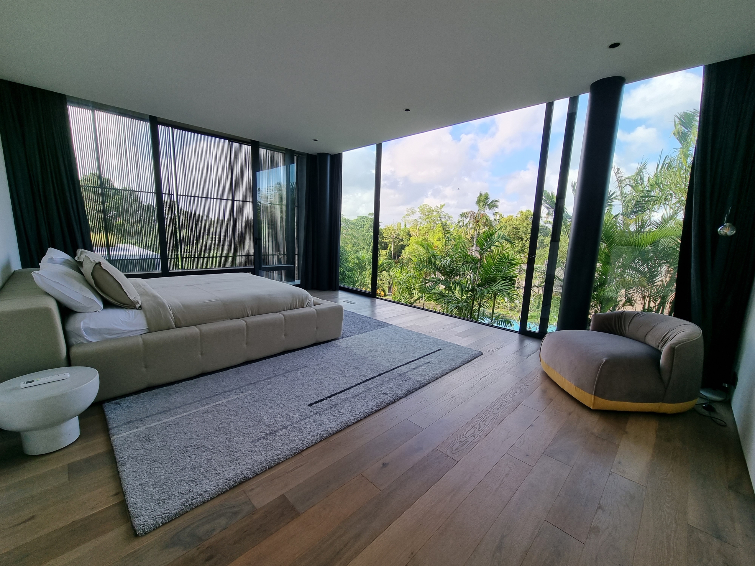 bedroom with view