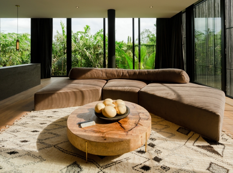 the sofa ofthe master bedroom