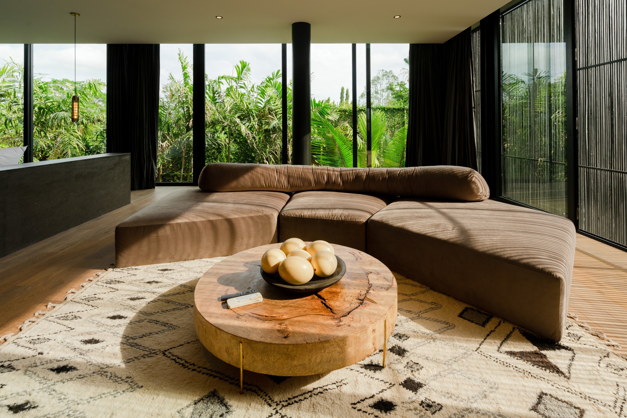 the sofa ofthe master bedroom