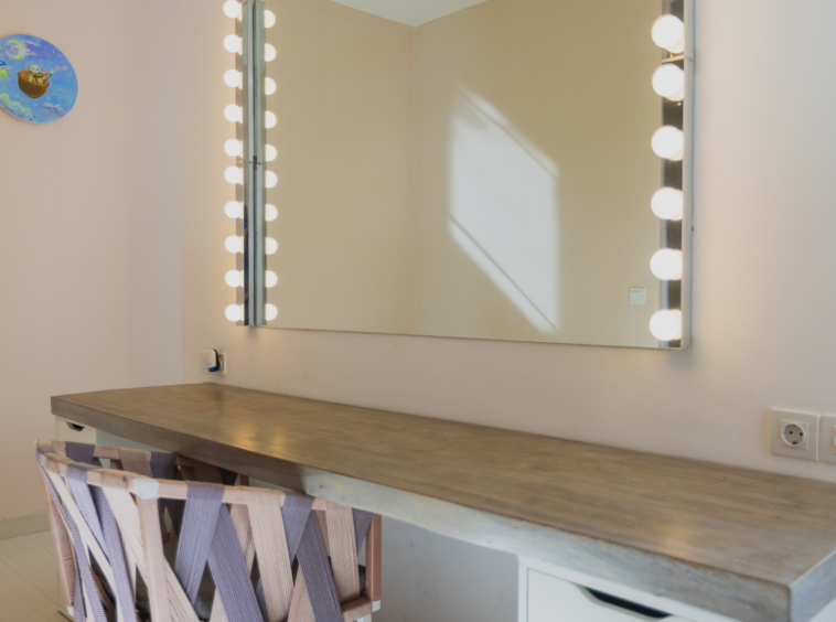 makeup station in all wardrobe