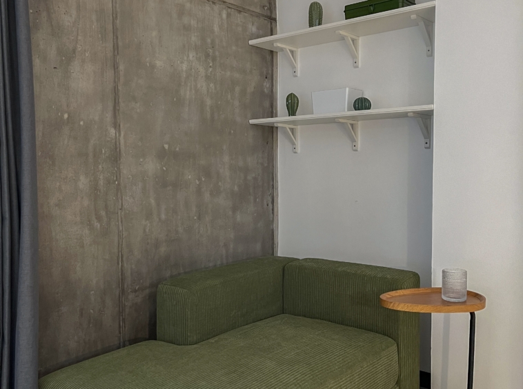Sofa space in the bedroom