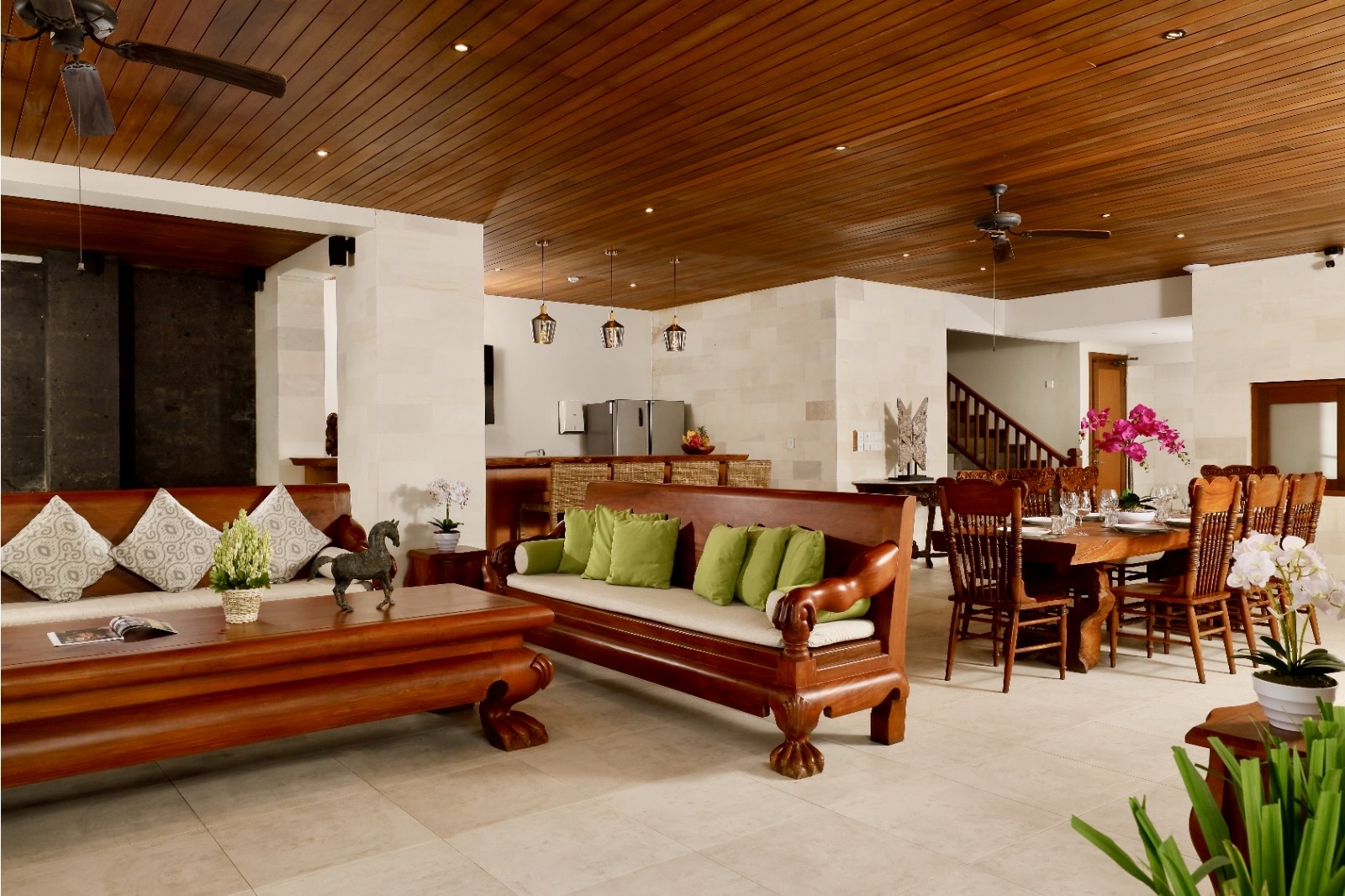 The furniture in wood are well build, perfect if your rent the property.