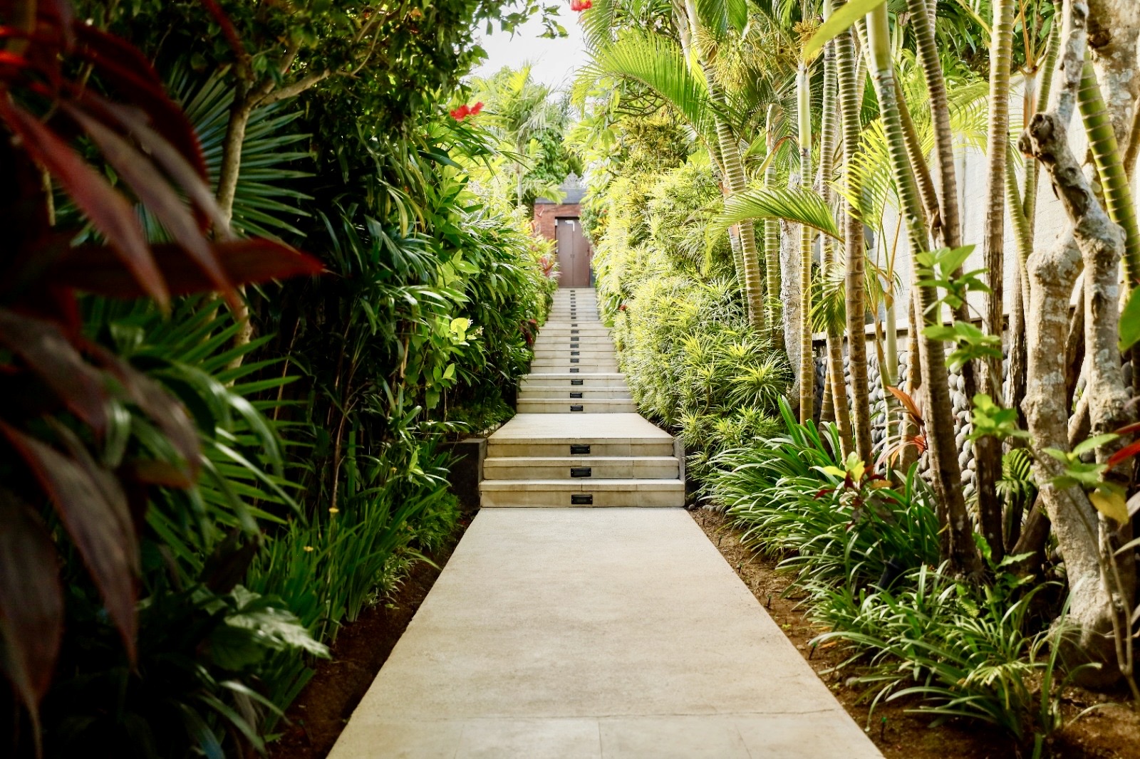 The alley to go from the 3 to the 6 bedroom villa.