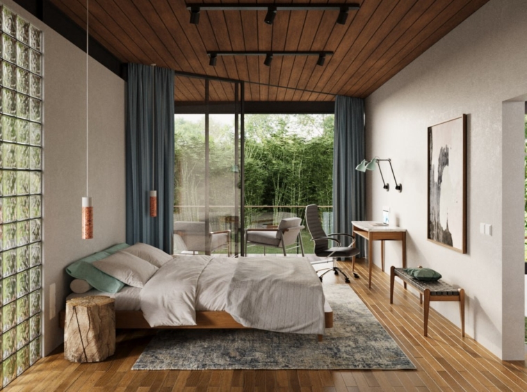 First bedroom very bright with balcony